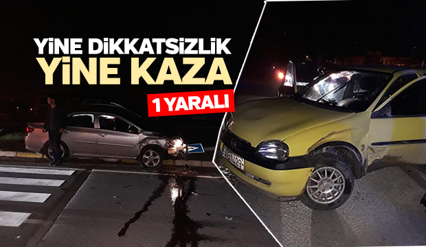 Hastane Kavşağında Kaza