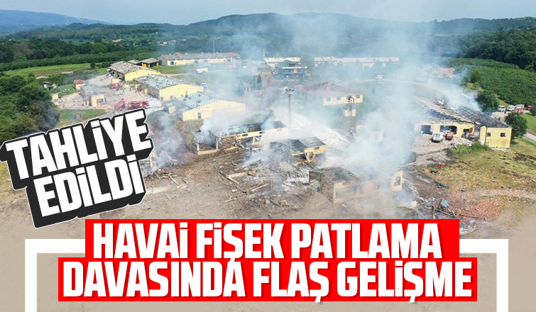 Havai fişek patlama davasında tahliye çıktı