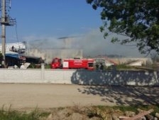 Hayvan Çiftliği Samanlığında yangın