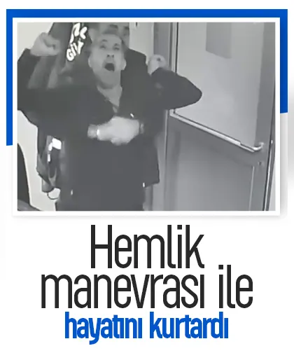 Hemlik manevrası ile hayat kurtardı