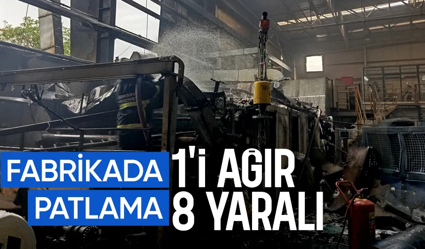 Hendek 2. OSB'de fabrikada patlama: 1'i ağır 8 yaralı