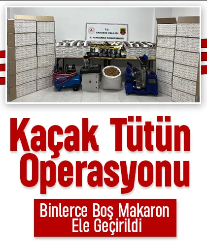 Hendek'te kaçakçılık operasyonu