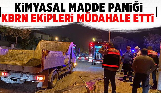 Hendek'te kimyasal madde paniği