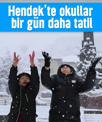 Hendek'te okul tatili uzatıldı
