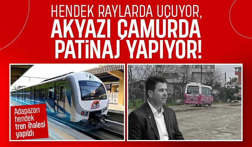 Hendek treni kaldırdı Soykan seyre daldı