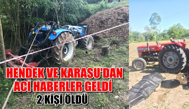 Hendek ve Karasu'da iki ayrı kazada sürücüler öldü 