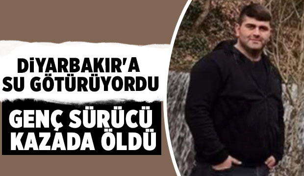 Hendekli genç tır sürücüsü kazada öldü