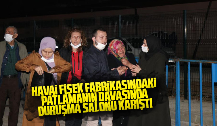 Hendekteki patlamanın davasında duruşma salonu karıştı