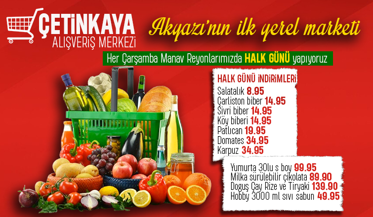 HER ÇARŞAMBA ÇETİNKAYA’DA HALK GÜNÜ