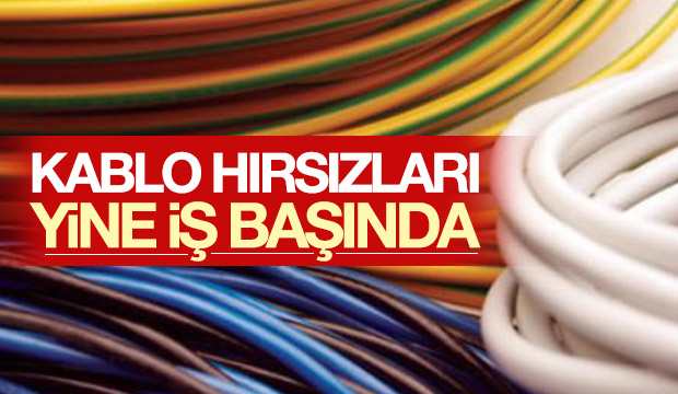 Hırsızlar Bakır Kablo Çaldı