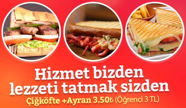 Hizmet Bizden Lezzeti Tatmak Sizden