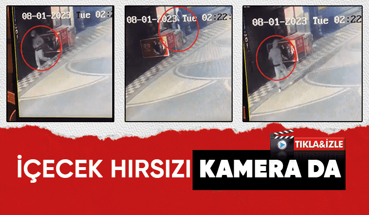 İçeceği çalıp böyle gitti