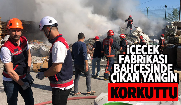 Akyazı'da fabrikada yangın