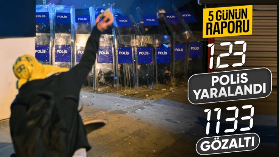 İçişleri Bakanı Ali Yerlikaya 5 günlük gösterilerin bilançosunu verdi