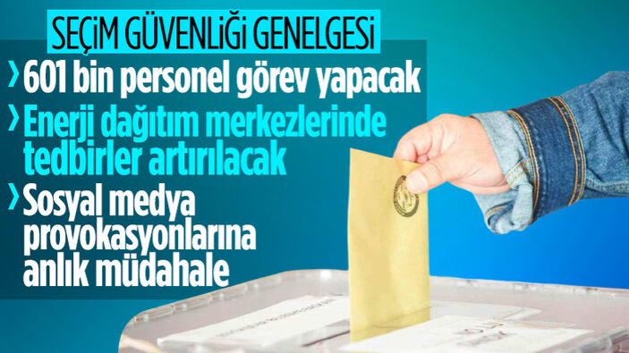 İçişleri Bakanlığı'ndan 'seçim tedbirleri' genelgesi