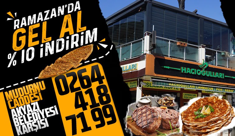 İftar için nezih bir tercih : Hacıoğulları