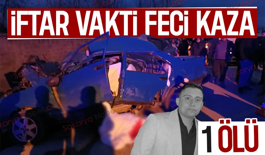 İftar vakti yaşanan kazada bir genç hayatını kaybetti