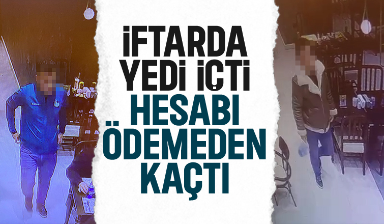 İftarda yedi içti hesabı ödemedi