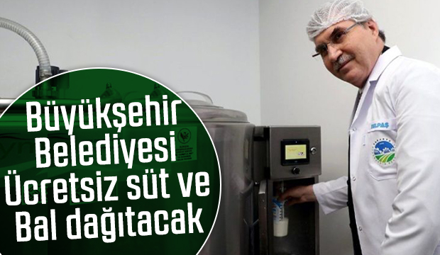 İhtiyaç sahiplerine ücretsiz bal ve süt yardımı