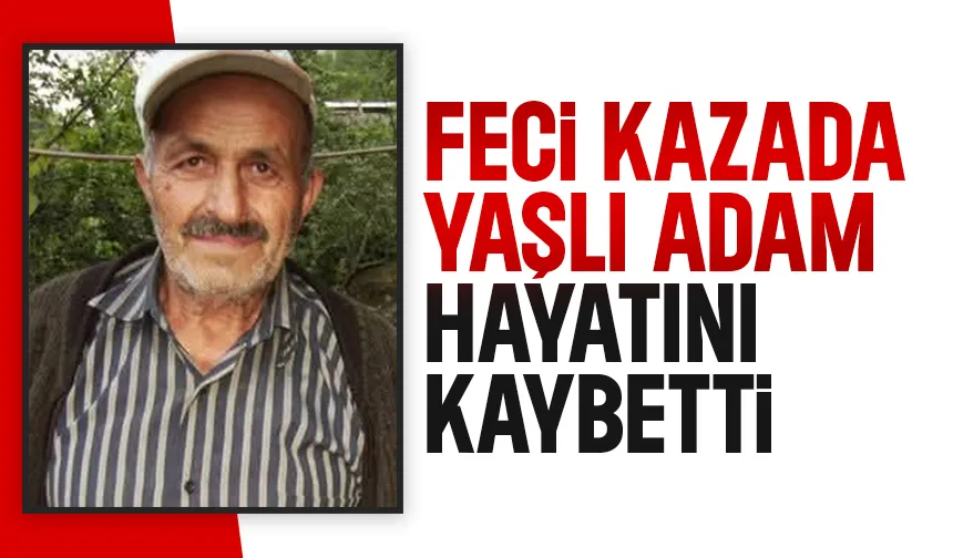 İki aracın çarptığı yaşlı adam hayatını kaybetti