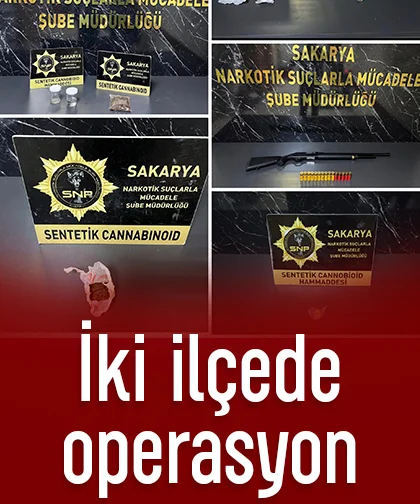 İki ilçede operasyon