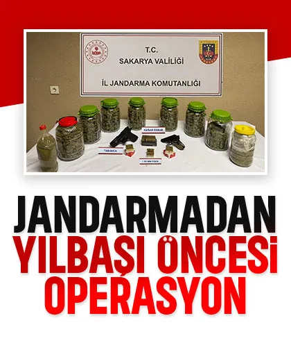 İki ilçede silah ve uyuşturucu operasyonu