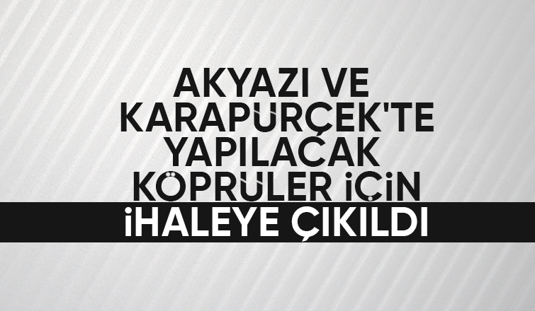İki mahallede köprü yapılacak