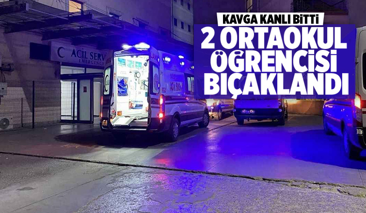 İki öğrenci bıçaklandı