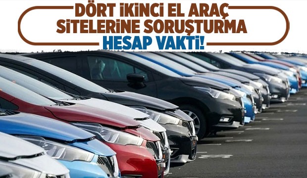 İkinci el araç sitelerine soruşturma