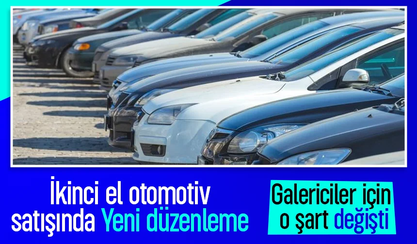 İkinci el otomotiv satışında yeni düzenleme