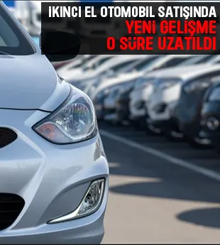 İkinci el otomotiv satışında yeni gelişme