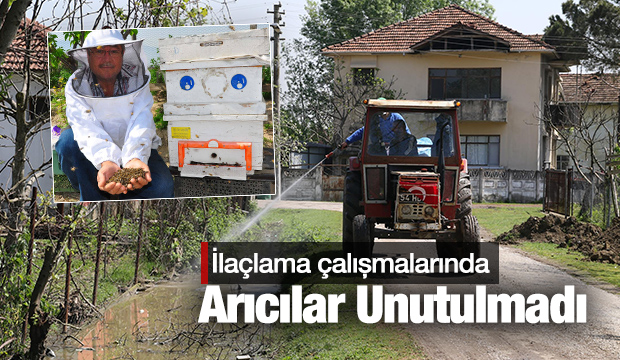 İLAÇLAMA ÇALIŞMALARINDA ARICILAR UNUTULMADI