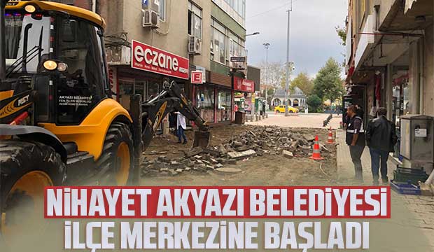 İlçe merkezinde çalışmalar başladı