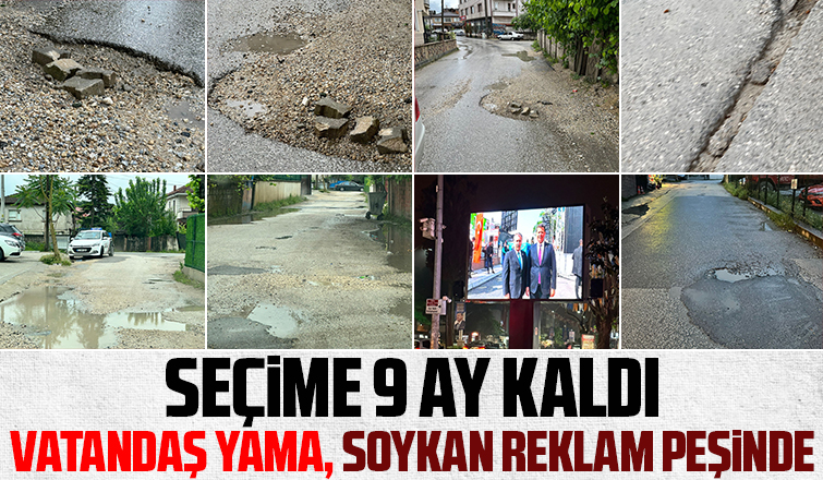 İlçe Merkezinde yollar içler acısı