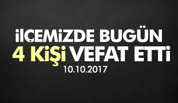 İlçemizdeki Cenazeler