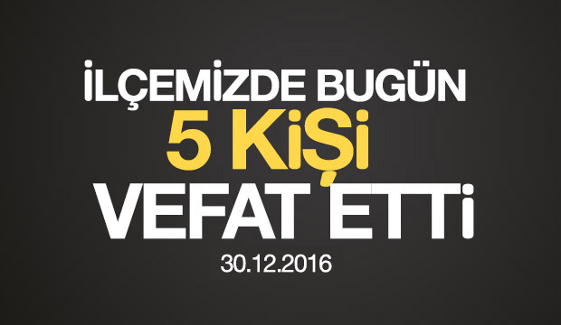 İlçemizdeki Cenazeler