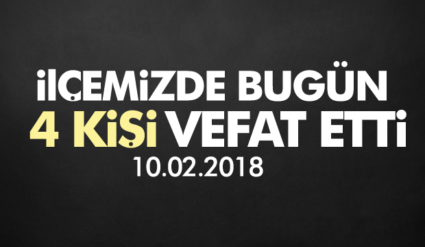 İlçemizdeki Cenazeler