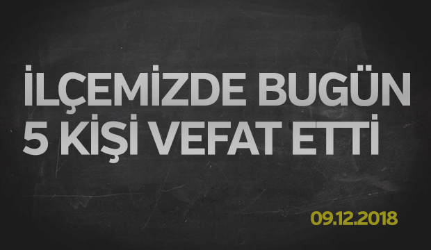 İlçemizdeki Cenazeler