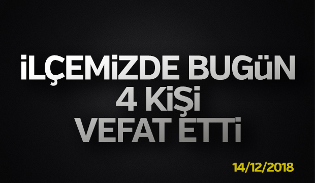 İlçemizdeki Cenazeler