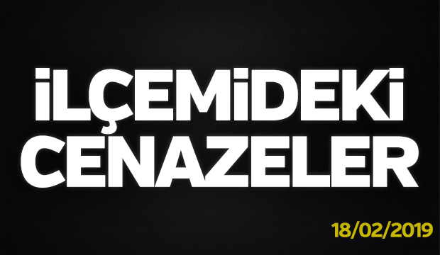 İlçemizdeki Cenazeler