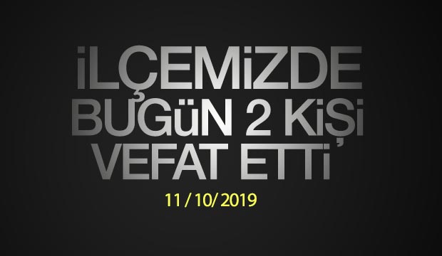 İlçemizdeki Cenazeler