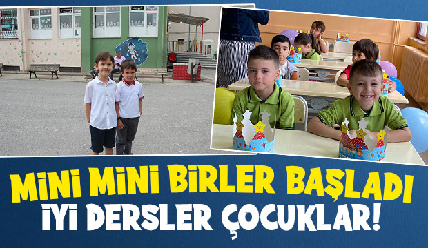 İlk ders zili çaldı: Minikler okulla tanıştı