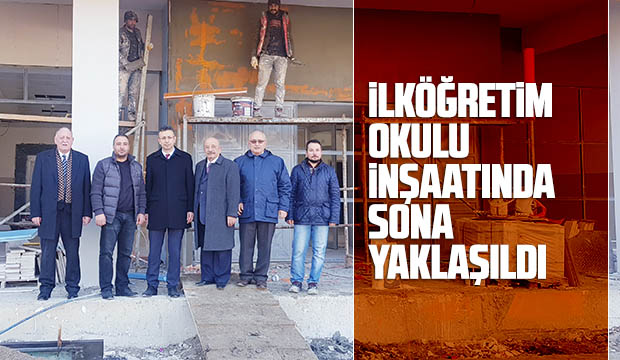 İLKÖĞRETİM OKULU İNŞAATI  SONA YAKLAŞTI