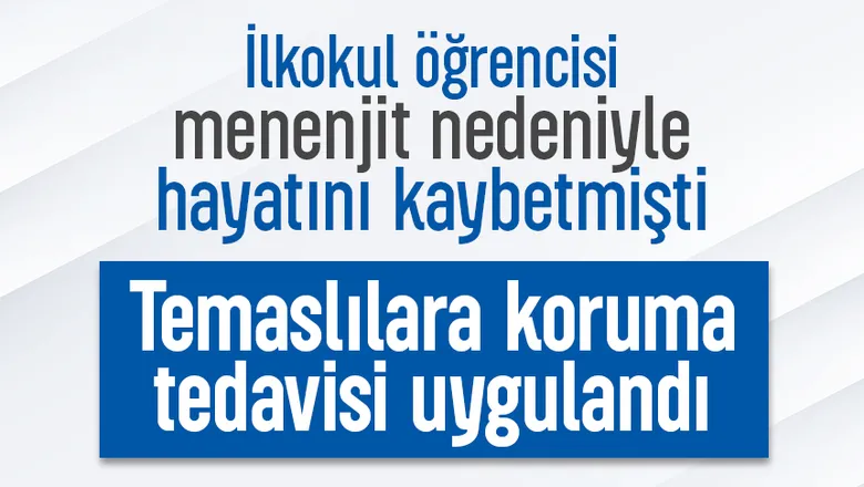 İlkokul öğrencisi menejitten hayatını kaybetmişti, temaslılara koruma tedavisi