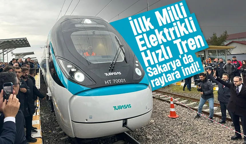 İllk Milli Elektrikli Hızlı Tren tören ile raylara indi
