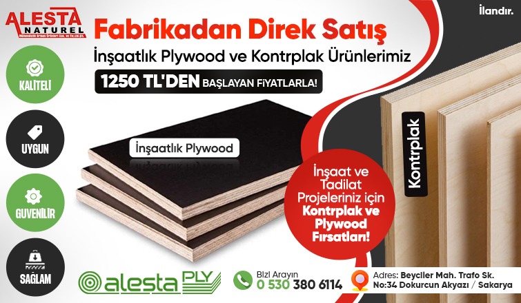 İnşaat Projeleriniz İçin Kaçırılmayacak Plywood ve Kontrplak Fırsatı!