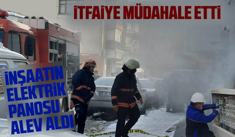 İnşaatın elektrik panosu yandı
