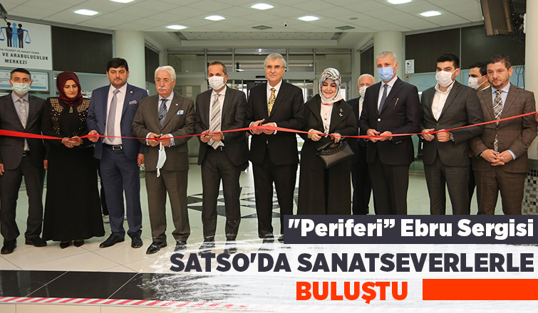 İradet Başer’in Ebru Sergisi SATSO'da sanatseverlerle buluştu