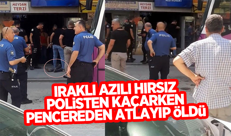 Iraklı azılı hırsız polisten kaçarken öldü