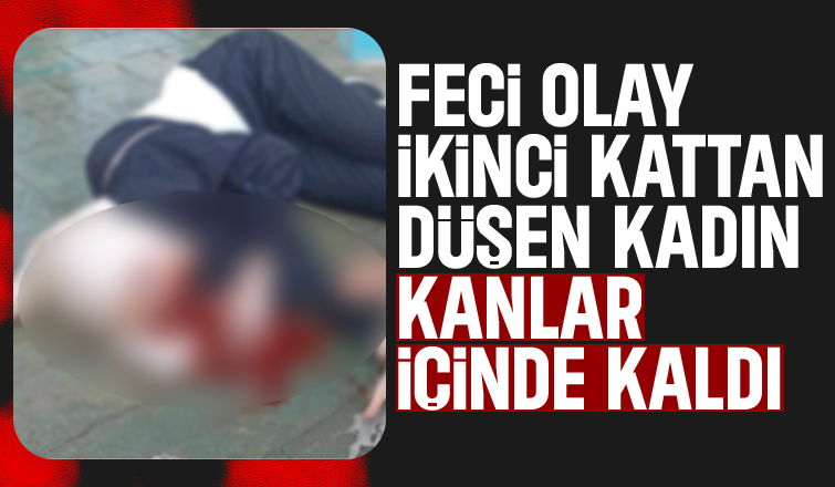 İş merkezinin ikinci katından düşen kadın ağır yaralandı